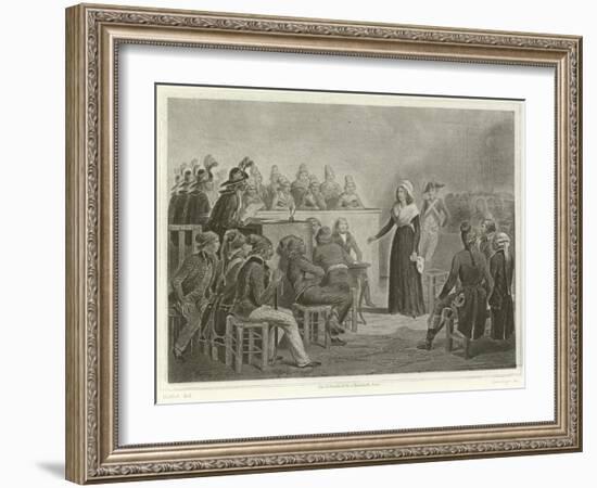 Marie Antoinette at the Revolutionary Tribunal-Denis Auguste Marie Raffet-Framed Giclee Print