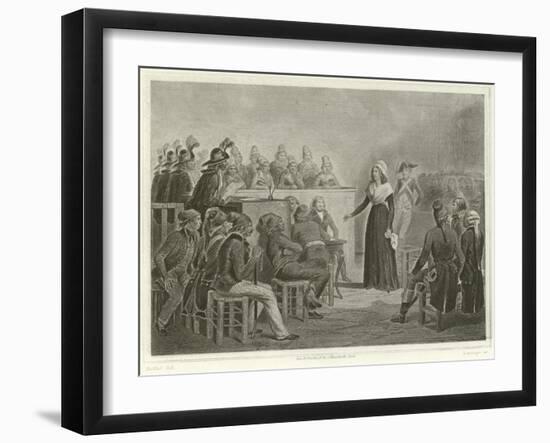 Marie Antoinette at the Revolutionary Tribunal-Denis Auguste Marie Raffet-Framed Giclee Print