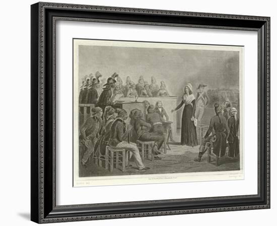 Marie Antoinette at the Revolutionary Tribunal-Denis Auguste Marie Raffet-Framed Giclee Print