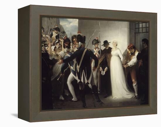 Marie-Antoinette conduite à son exécution, le 16 octobre 1793-William Hamilton-Framed Premier Image Canvas