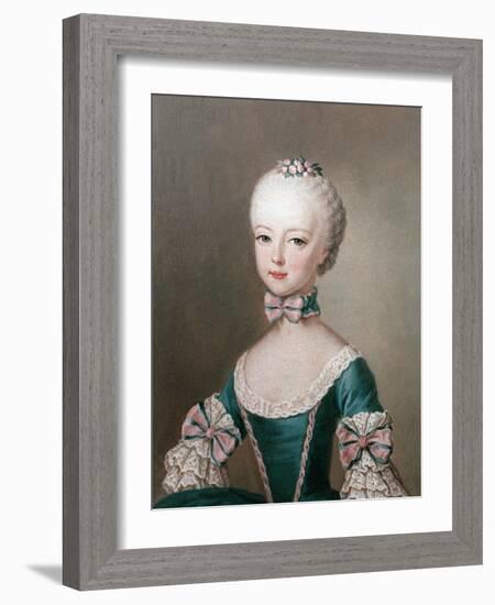 Marie Antoinette Daughter of Emperor Francis I and Maria Theresa of Austria-Jean-Etienne Liotard-Framed Giclee Print