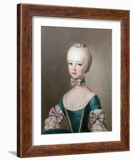 Marie Antoinette Daughter of Emperor Francis I and Maria Theresa of Austria-Jean-Etienne Liotard-Framed Giclee Print