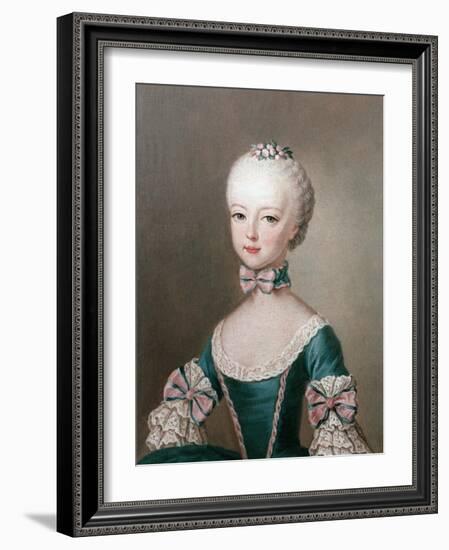 Marie Antoinette Daughter of Emperor Francis I and Maria Theresa of Austria-Jean-Etienne Liotard-Framed Giclee Print