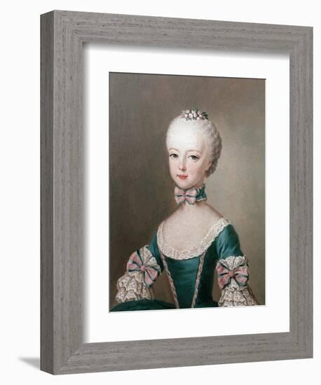 Marie Antoinette Daughter of Emperor Francis I and Maria Theresa of Austria-Jean-Etienne Liotard-Framed Giclee Print