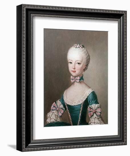 Marie Antoinette Daughter of Emperor Francis I and Maria Theresa of Austria-Jean-Etienne Liotard-Framed Giclee Print