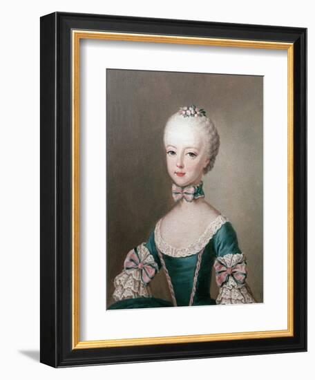 Marie Antoinette Daughter of Emperor Francis I and Maria Theresa of Austria-Jean-Etienne Liotard-Framed Giclee Print