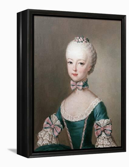 Marie Antoinette Daughter of Emperor Francis I and Maria Theresa of Austria-Jean-Etienne Liotard-Framed Premier Image Canvas