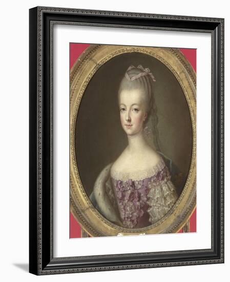 Marie-Antoinette de Lorraine-Habsbourg, archiduchesse d'Autriche, reine de France (1755-1793)-Joseph Ducreux-Framed Giclee Print