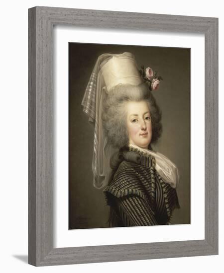 Marie-Antoinette de Lorraine-Habsbourg, reine de France, en habit d'amazone en 1788 (1755-1793)-Adolf Ulrich Wertmuller-Framed Giclee Print