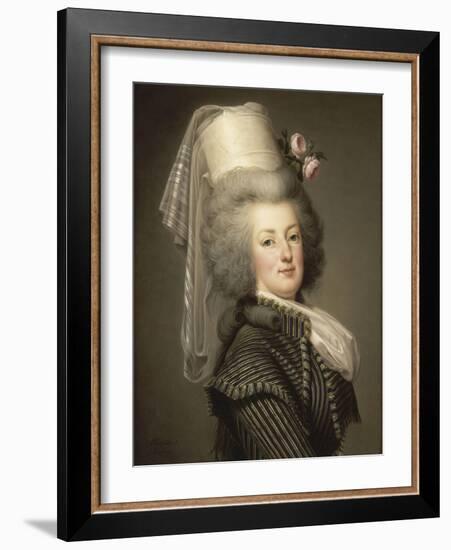 Marie-Antoinette de Lorraine-Habsbourg, reine de France, en habit d'amazone en 1788 (1755-1793)-Adolf Ulrich Wertmuller-Framed Giclee Print