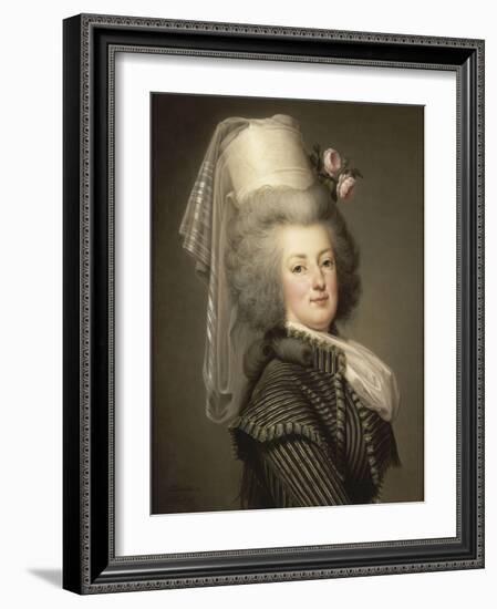 Marie-Antoinette de Lorraine-Habsbourg, reine de France, en habit d'amazone en 1788 (1755-1793)-Adolf Ulrich Wertmuller-Framed Giclee Print