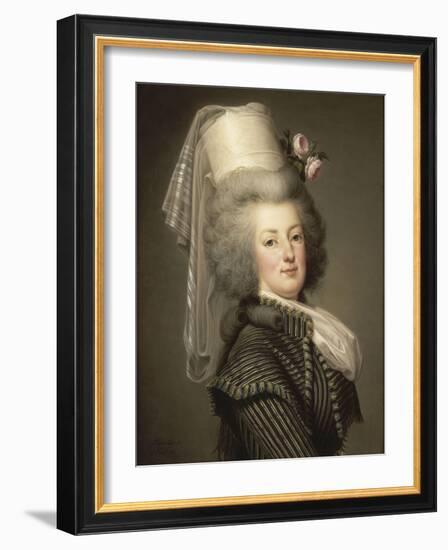 Marie-Antoinette de Lorraine-Habsbourg, reine de France, en habit d'amazone en 1788 (1755-1793)-Adolf Ulrich Wertmuller-Framed Giclee Print