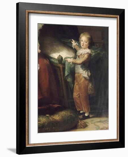 Marie-Antoinette de Lorraine-Hasbourg, reine de France et ses enfants-Elisabeth Louise Vigée-LeBrun-Framed Giclee Print