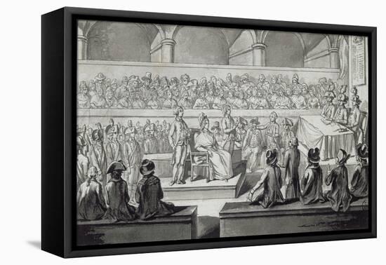 Marie-Antoinette devant le tribunal révolutionnaire, journées du 14,15,16 octobre 1793-null-Framed Premier Image Canvas
