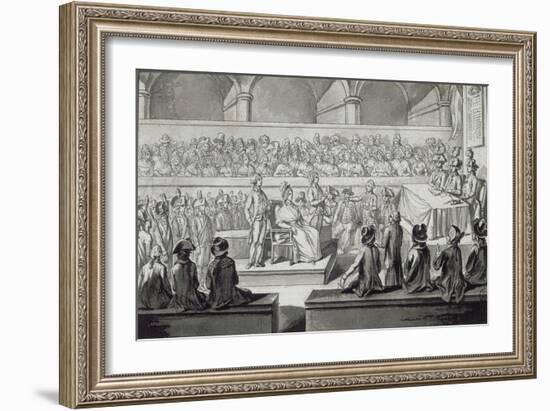 Marie-Antoinette devant le tribunal révolutionnaire, journées du 14,15,16 octobre 1793-null-Framed Giclee Print