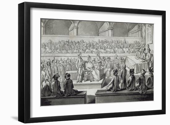 Marie-Antoinette devant le tribunal révolutionnaire, journées du 14,15,16 octobre 1793-null-Framed Giclee Print