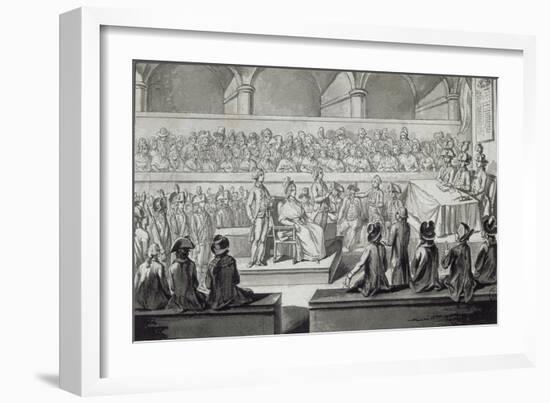 Marie-Antoinette devant le tribunal révolutionnaire, journées du 14,15,16 octobre 1793-null-Framed Giclee Print