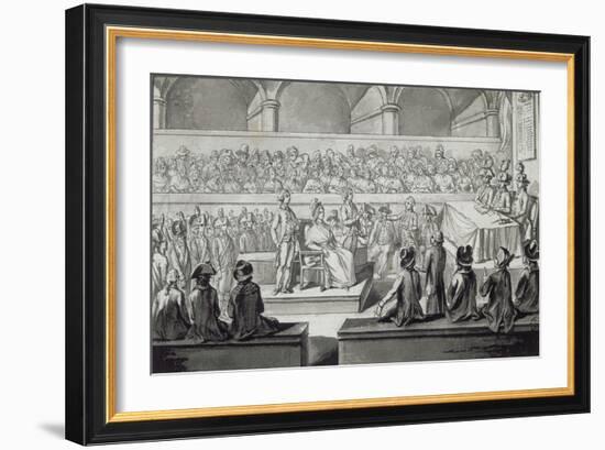 Marie-Antoinette devant le tribunal révolutionnaire, journées du 14,15,16 octobre 1793-null-Framed Giclee Print