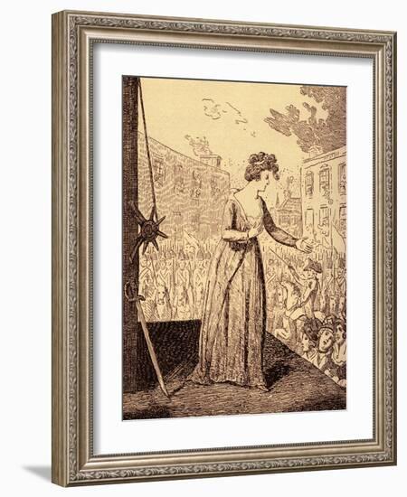 Marie Antoinette martyrdom-George Cruikshank-Framed Giclee Print