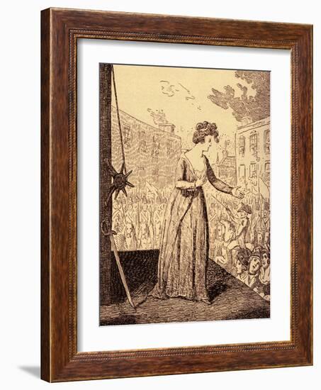 Marie Antoinette martyrdom-George Cruikshank-Framed Giclee Print