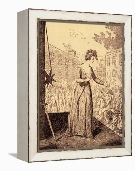 Marie Antoinette martyrdom-George Cruikshank-Framed Premier Image Canvas