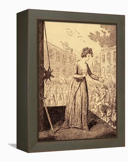 Marie Antoinette martyrdom-George Cruikshank-Framed Premier Image Canvas