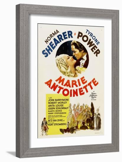 Marie Antoinette, Norma Shearer, Tyrone Power, 1938-null-Framed Art Print