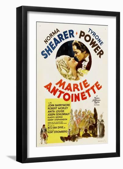 Marie Antoinette, Norma Shearer, Tyrone Power, 1938-null-Framed Art Print
