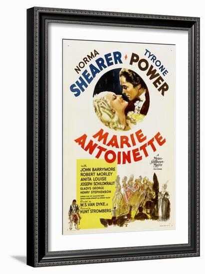 Marie Antoinette, Norma Shearer, Tyrone Power, 1938-null-Framed Art Print