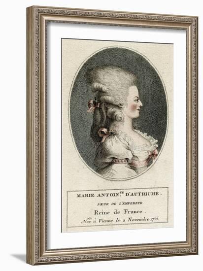 Marie Antoinette, Profile-null-Framed Art Print