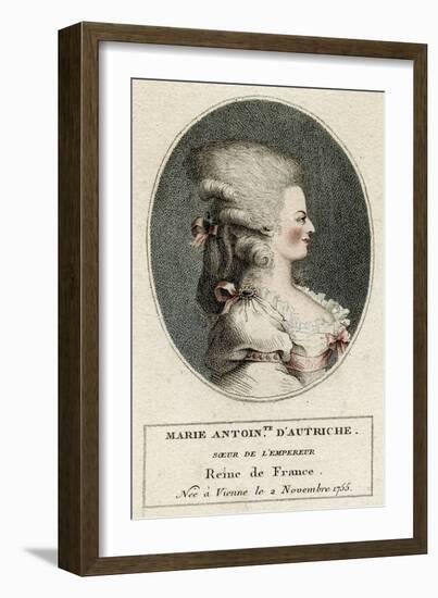 Marie Antoinette, Profile-null-Framed Art Print