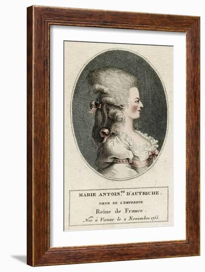 Marie Antoinette, Profile-null-Framed Art Print