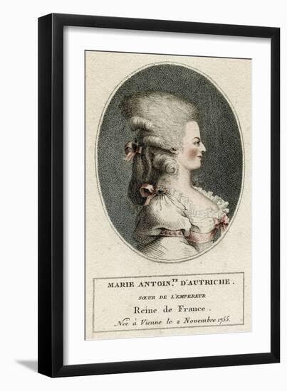 Marie Antoinette, Profile-null-Framed Art Print