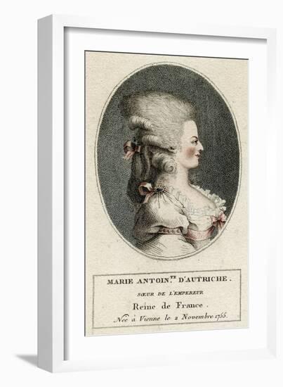 Marie Antoinette, Profile-null-Framed Art Print