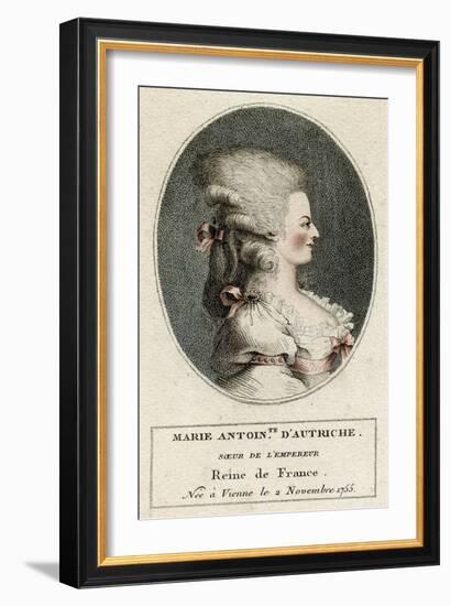 Marie Antoinette, Profile-null-Framed Art Print