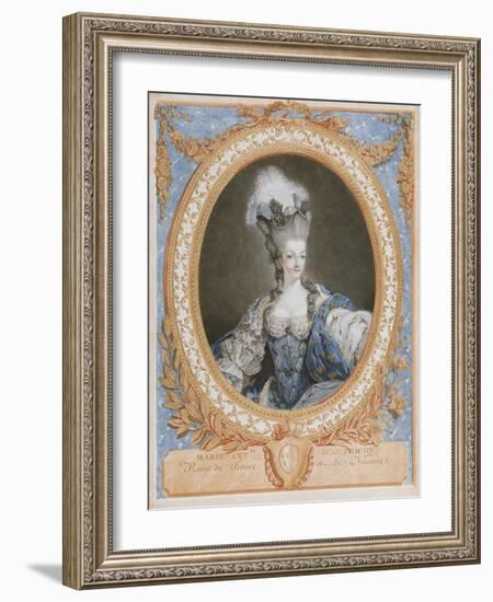 Marie Antoinette, Queen of France-Francois Janiuet-Framed Giclee Print