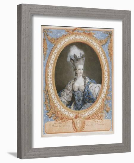 Marie Antoinette, Queen of France-Francois Janiuet-Framed Giclee Print