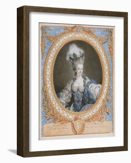 Marie Antoinette, Queen of France-Francois Janiuet-Framed Giclee Print