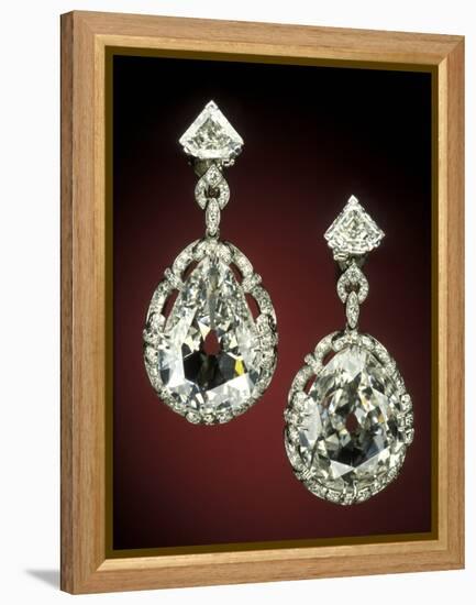 Marie Antoinette Red Earrings-null-Framed Premier Image Canvas