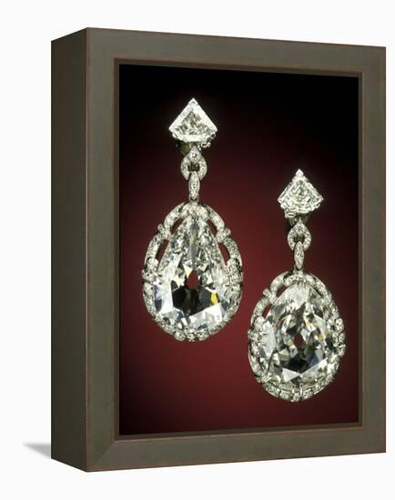 Marie Antoinette Red Earrings-null-Framed Premier Image Canvas