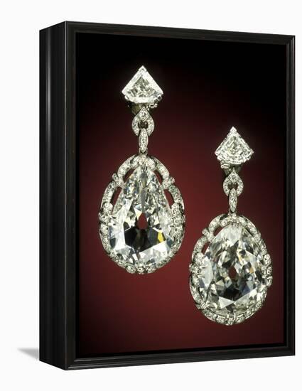 Marie Antoinette Red Earrings-null-Framed Premier Image Canvas