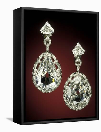 Marie Antoinette Red Earrings-null-Framed Premier Image Canvas