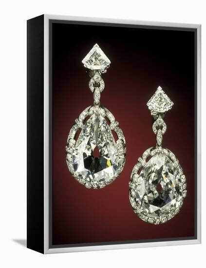 Marie Antoinette Red Earrings-null-Framed Premier Image Canvas