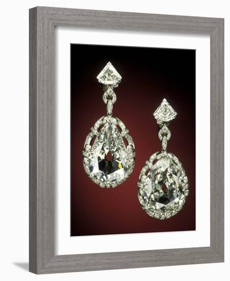 Marie Antoinette Red Earrings-null-Framed Photographic Print