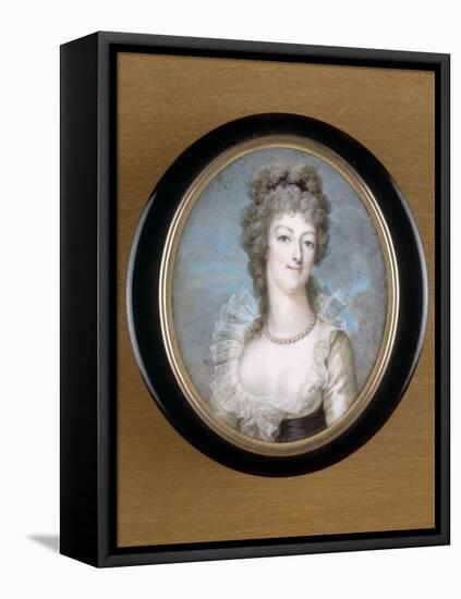 Marie-Antoinette, reine de France représentée en 1792-null-Framed Premier Image Canvas