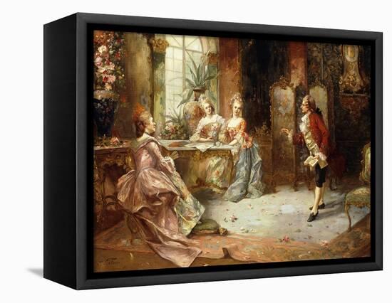 Marie Antoinette's History Lesson-A. Telser-Framed Premier Image Canvas