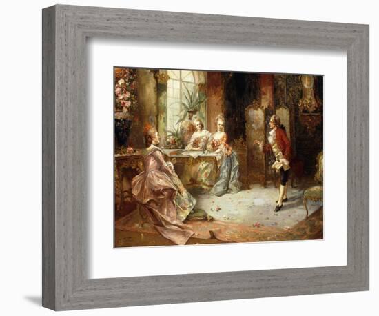 Marie Antoinette's History Lesson-A. Telser-Framed Giclee Print