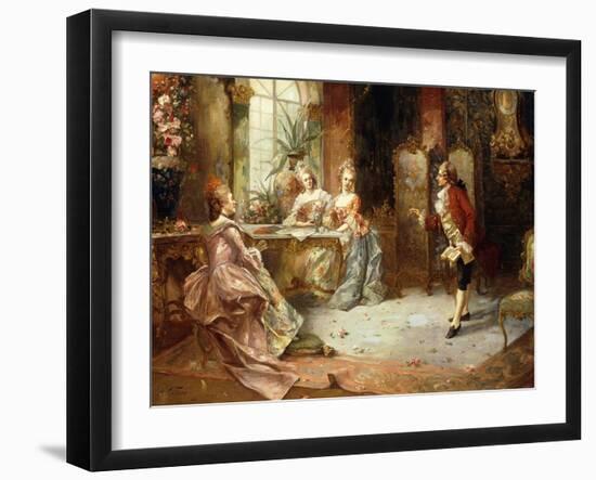 Marie Antoinette's History Lesson-A. Telser-Framed Giclee Print