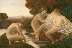 The Bath of Diana, 1920 (Oil on Canvas)-Marie Auguste Emile Rene Menard-Giclee Print
