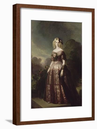 Marie-Caroline-Auguste de Bourbon-Salerne, duchesse d'Aumale (1822-1869)-Franz Xaver Winterhalter-Framed Giclee Print